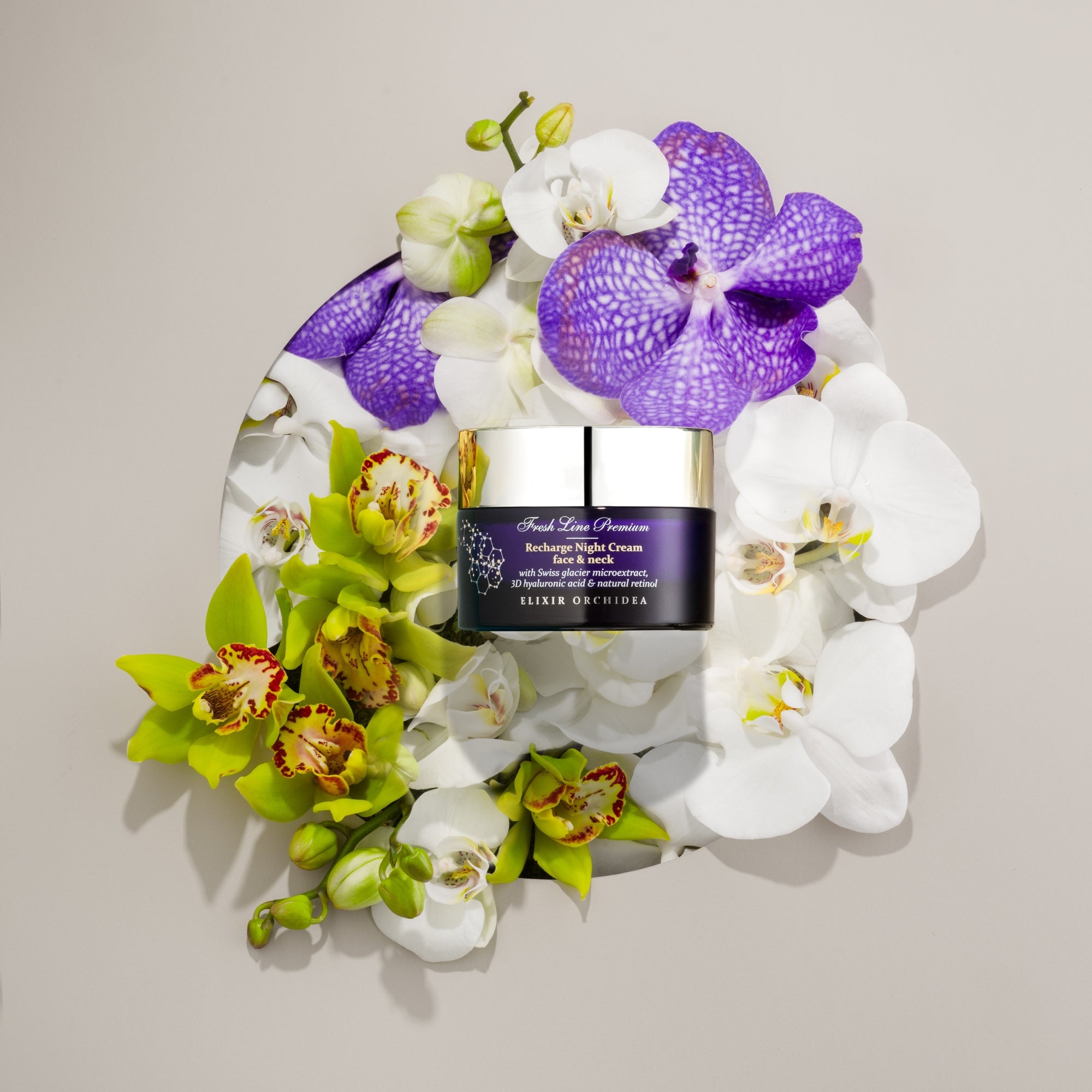 Elixir Orchidea Recharge Night Cream for Face & Neck – Fresh Line