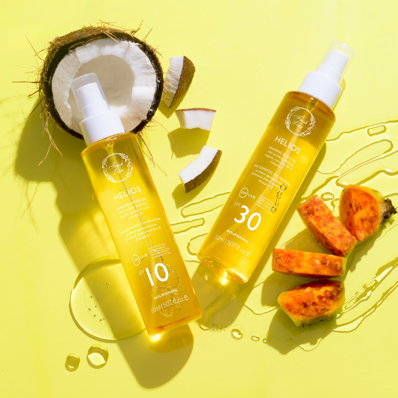 Helios Λάδι Σώματος για Μαύρισμα SPF10