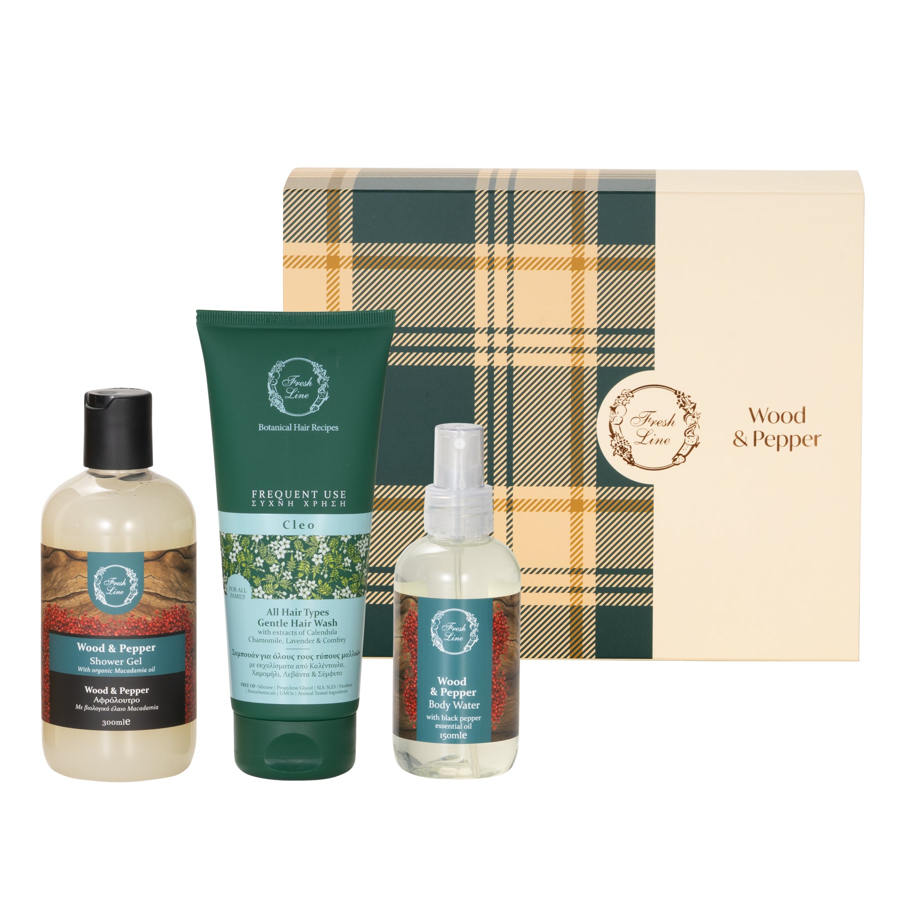 Wood & Pepper Σετ Περιποίησης Σώματος 3 τμχ